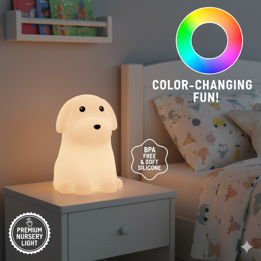 Cățelul Millo™ – Lampa de veghe pentru somn liniștit